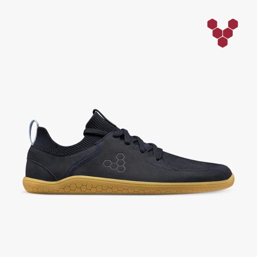 Vivobarefoot Primus Knit Lux II Mens Trainers Black UK QMYF